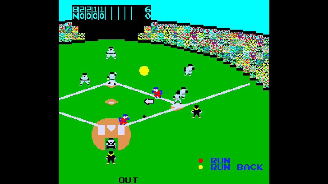 Arcade Game Champion Baseball 1 and 2 (1983 Alpha Denshi Co