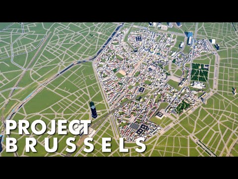 Cities: Skylines: Project Brussels (Part 1) - Road Layout