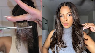 HOW TO CUT LAYERS | AT HOME | 5 MINUTE HAIRCUT