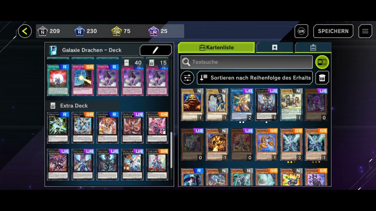 Yu Gi Oh Master Duel Drachen Deck Yu-Gi-Oh Master Duel Galaxie Drachen Cipher Deck Komplett Aufbau