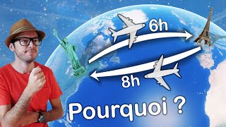Pourquoi Paris New York est plus long que New York Paris ?