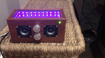 Reactive LED Speaker Box with an Infinity Mirror