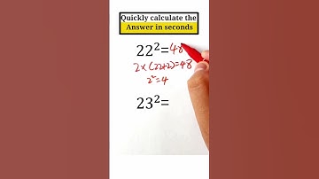 Learn to Square any 2 digit number I Math Tricks and Tips @BHANNATMATHS  #shorts #youtubeshorts
