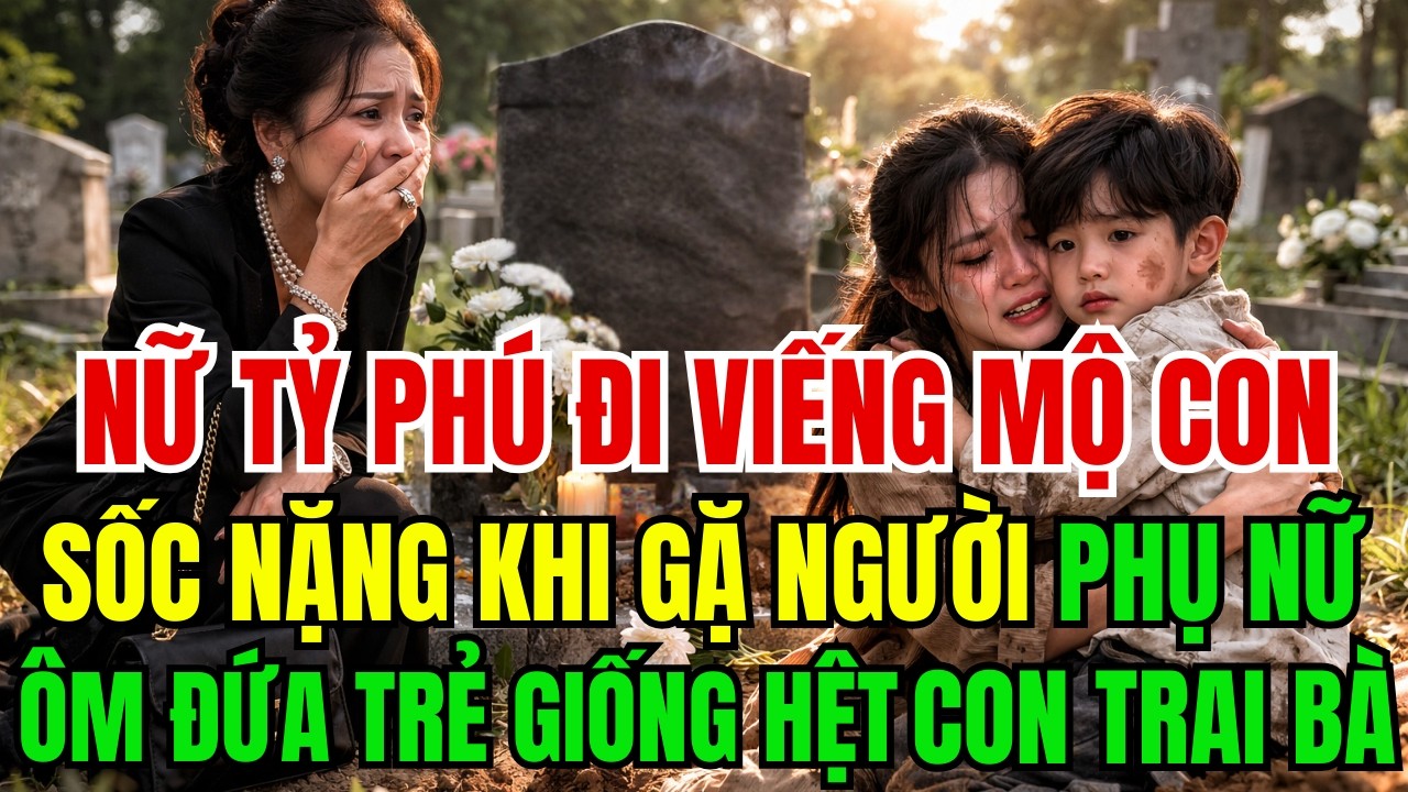 Nữ Tỷ Phú Đi Viếng M.ộ Con, Sốc Nặng Khi Gặp Người Phụ Nữ Ôm Đứa Trẻ Giống Y Con Bà Trước Phần M.ộ