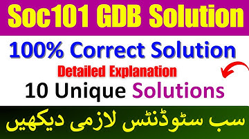 Soc101 GDB solution 2024 || Soc101 GDB solution || Soc101 gdb solution fall 2023 || Soc101 gdb 2024