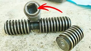 SECRETS of steel hardening techniques & How to Make a Square Hole for Lathe Chuck Thread