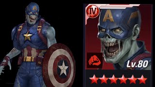 Tier 4 Zombie Captain America is STRONG - Marvel Future Fight