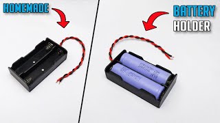 How To Make 18650 Lithium Battery Holder From PVC Pipe At Home