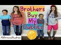 BROTHERS BUY SISTER'S OUTFITS! SHOPPING CHALLENGE 2017 / AllAroundAudrey