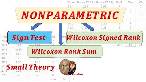A-LEVEL FURTHER STATISTICS NONPARAMETRIC TEST SMALL THEORY