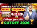 Amrita Rank vs Branch 🔥 | Amrita Amritapuri Campus Cutoff | AEEE Rank vs Branch | AMRITA CSAP | AEEE