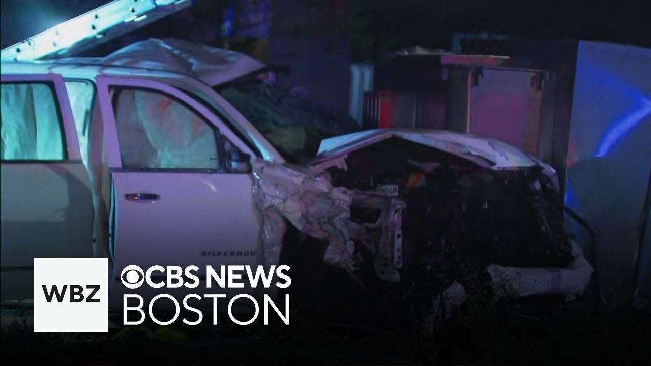 1 killed, 2 hurt in crash in Woburn - YouTube