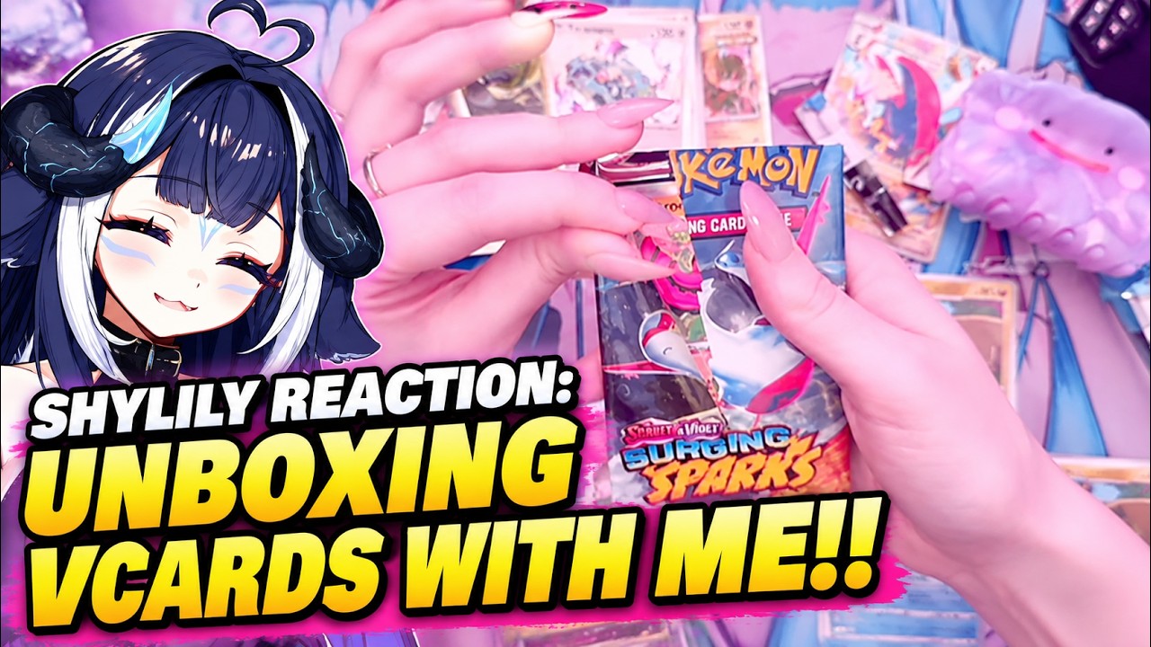 Shylily reaction: Unboxing VCards with me!! #vtuber