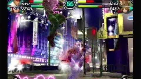 Tatsunoko vs. Capcom Ultimate All-Stars Zero/Ryu vs Alex/Saki