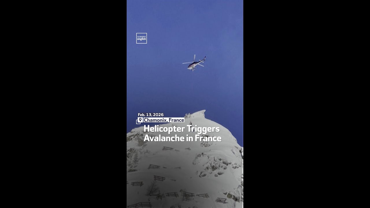 Helicopter Triggers Avalanche In France