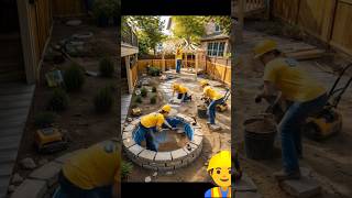 From Empty Backyard to Dream Oasis 😍 | Insane Pool & Garden Transformation! #shorts #tinyhouse #fun