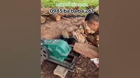 Máy chẻ củi, bổ củi 3 pha công suất 5.5kW | Video thực tế khách em gửi ạ #maychecui #maybocui