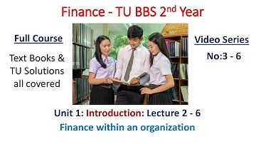 BBS 2nd Year   Finance   Unit 1   Lect 2- 6 Finance within an organization