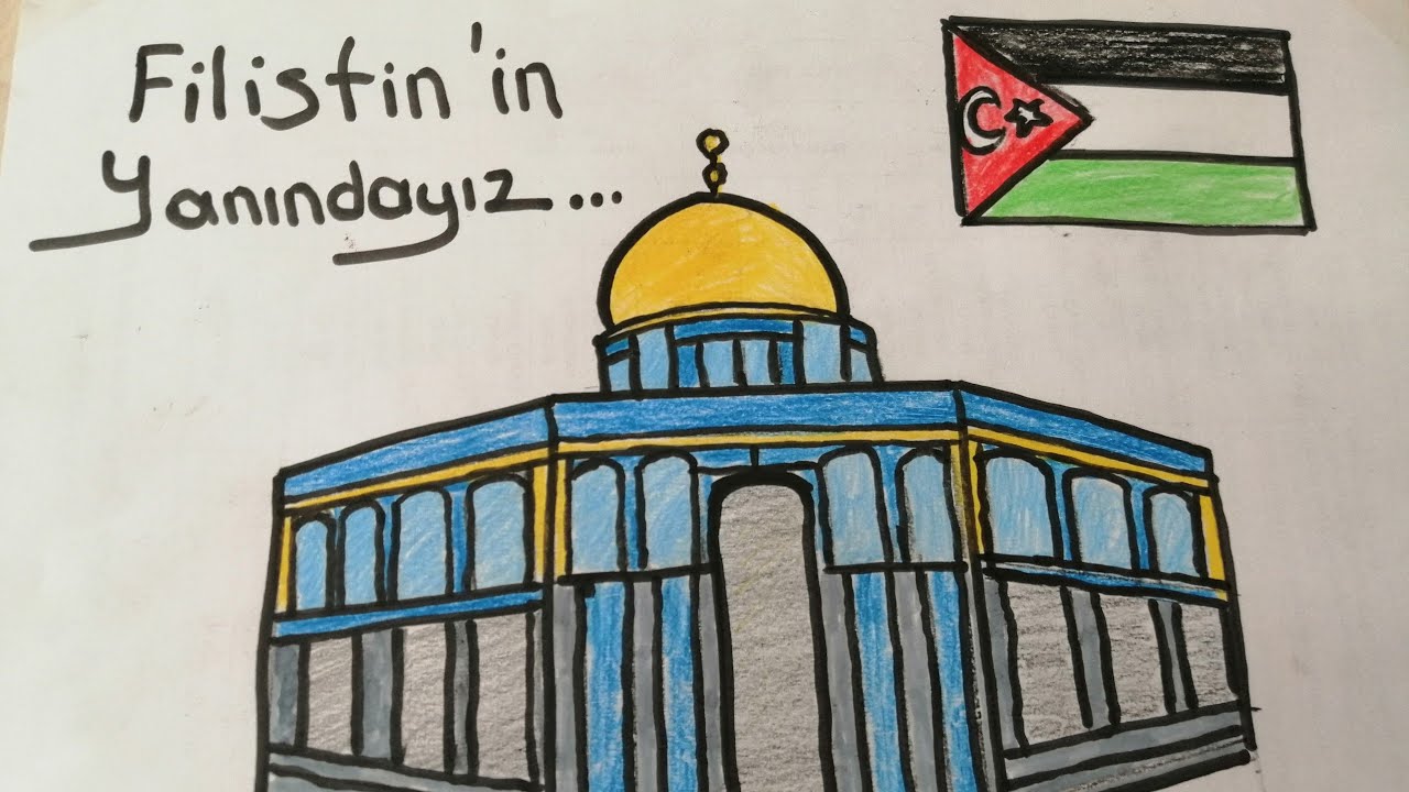 Mescid'i Aksa Çizimi—Filistin'in Yanındayız!! - - YouTube
