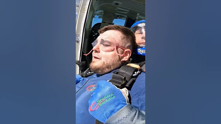 Pure Adrenaline: Watch This Hilarious Tandem Skydive Scream Fest! #shorts