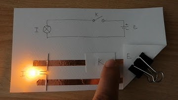 Simple circuit with switch - Paper circuits
