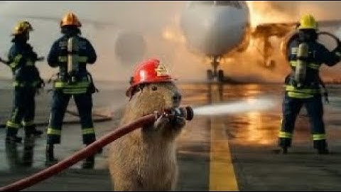 Capy từ tinh nghịch trở thành lính cứu hoả