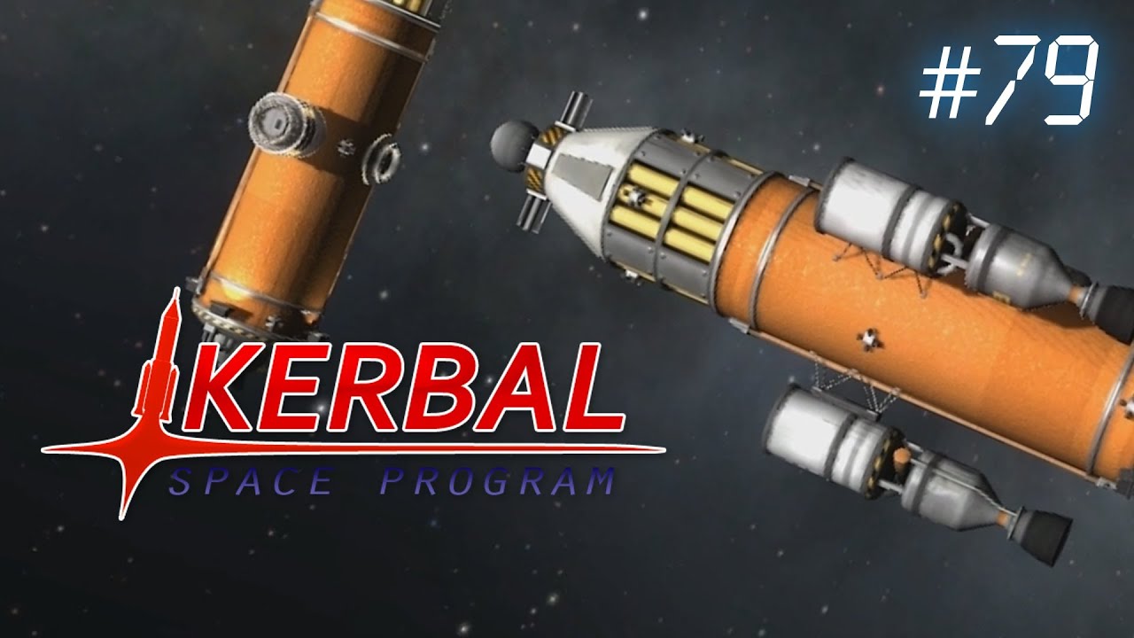 Kerbal Space Program Ep79 - Mission Complete - I finally manage to top up the tanks of the space station and get rid of those spare batteries.