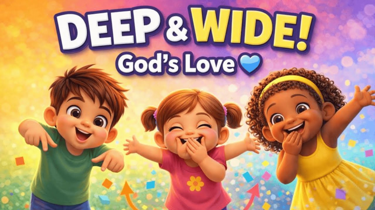 Deep and Wide – Kids Worship Song | Fun Motions & Smiles (3D Animation)