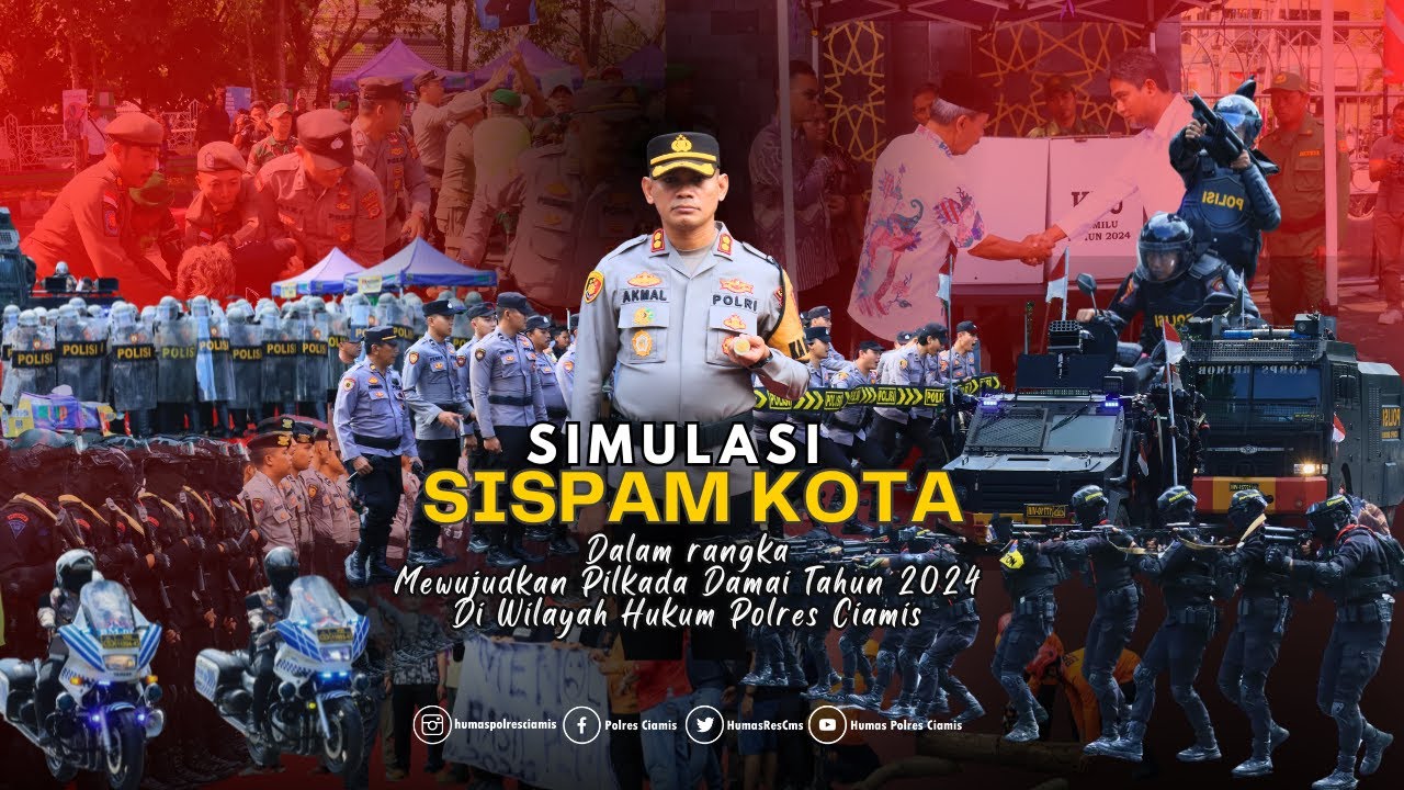 SIMULASI SISPAM KOTA DI WILKUM POLRES CIAMIS 2024