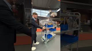 Pushing LKE Trolleys with Ergomove