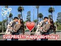 SURPRISING MY BOYFRIEND FOR HIS BIRTHDAY! *Cute Reaction*