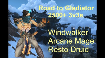 WINDWALKER MONK 2500 3V3 ARENAS (Road to Gladiator) - World of Warcraft 7.3