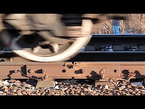 ASMR Russian Train ED4M. 60 km/h!