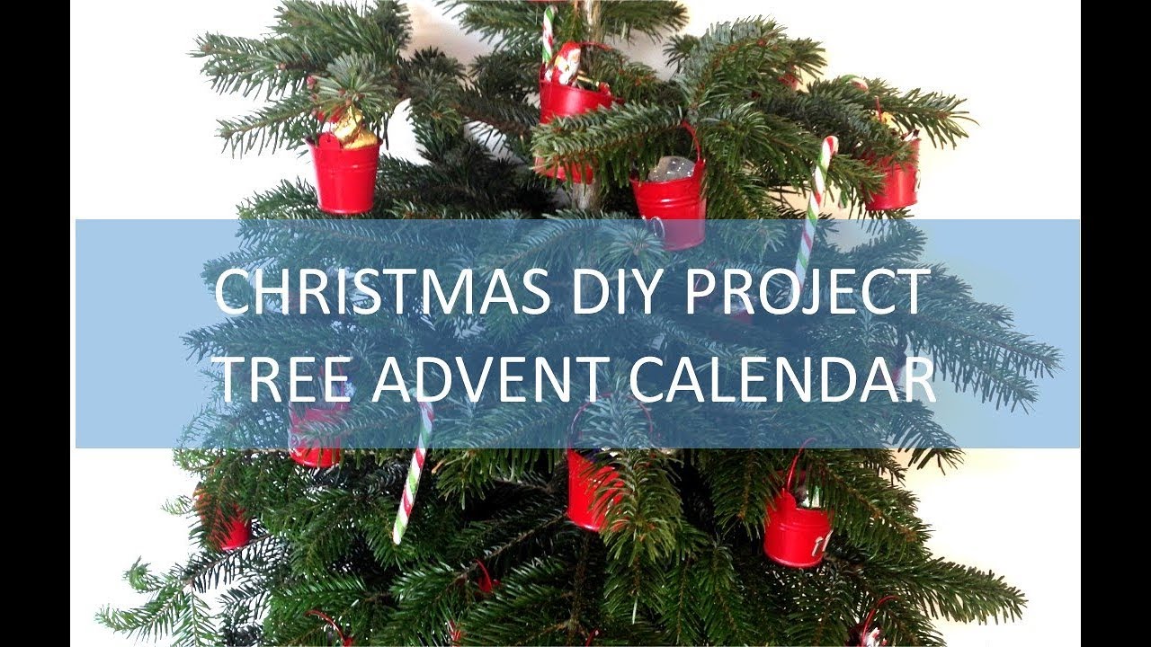 Diy Advent Calendar Tree Decorations Thrifty Christmas Upcycling Project