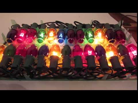 Transparent C7 Twinkling Lights