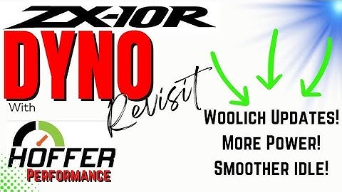 Woolich Updates for Gen6 ZX10r ECU Tuning and Smoothing the Idle.  Making more Power!