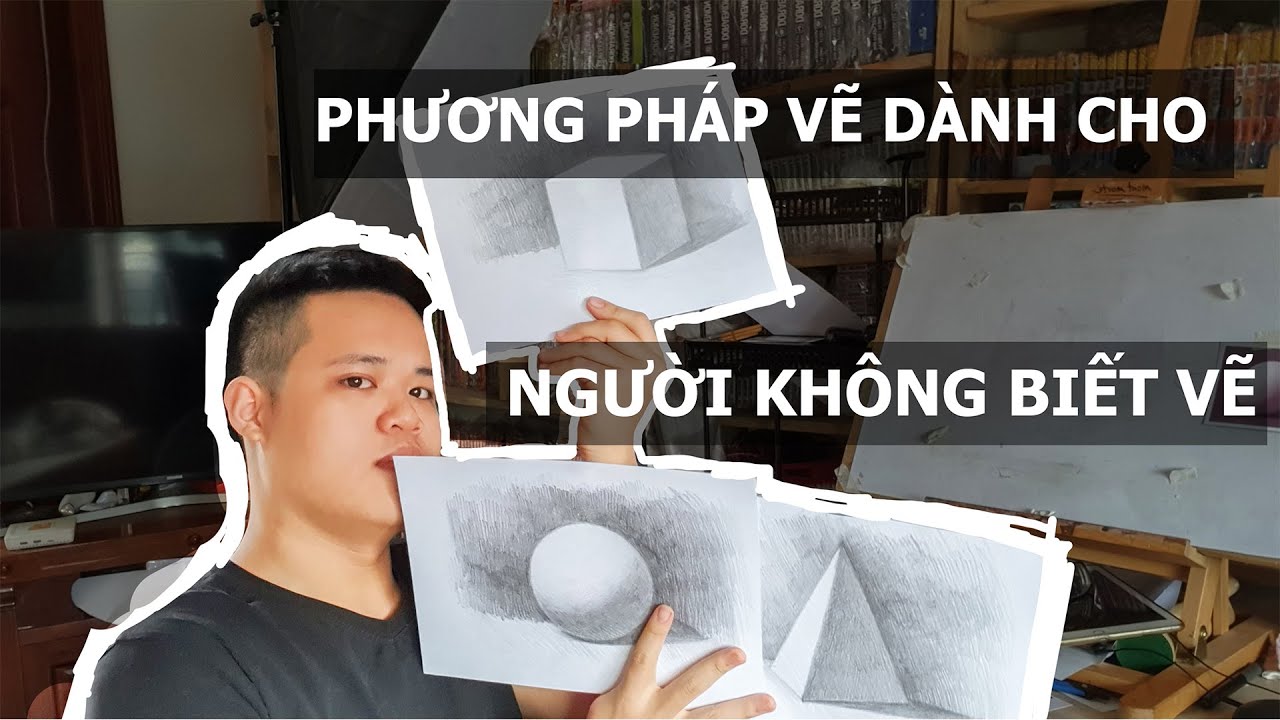 Hướng dẫn học vẽ cơ bản | Cách Vẽ Tranh Cho NGƯỜI KHÔNG BIẾT VẼ || Khối Cơ Bản || Thanh Pahm