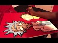 SCHWIFTY RICK AND MORTY TIME LAPSE PAINTING