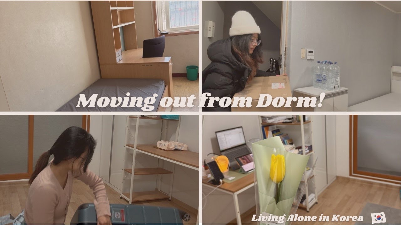 Moving out from Dorm 🏠| 📍SKKU suwon campus| Living Alone in Korea🇰🇷 | Days in my Life📚📚