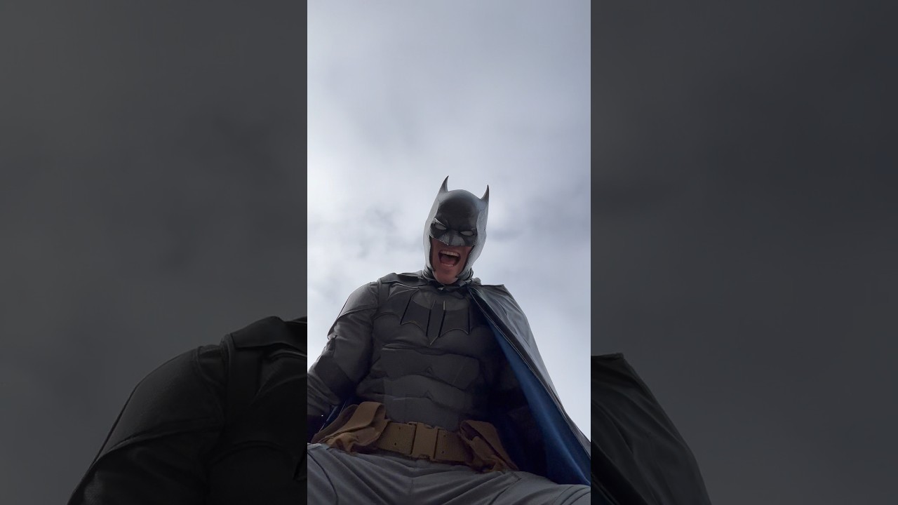 Batman Stops a thief from stealing a car