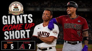Giants Fall to 11 Under, Drop Game 2 to D-backs