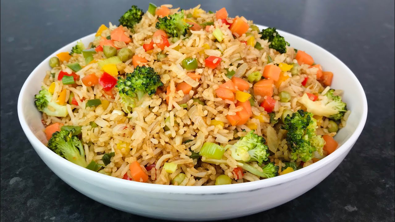 VEGETABLE FRIED RICE RECIPE /EASY STEP BY STEP RECIPE YouTube