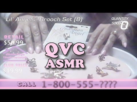 QVC ASMR Roleplay Lil Angels Brooch Collection Soft Spoken Jewelry Tapping Lofi VHS Aesthetic 