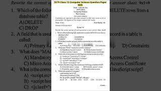 2079 #class 12 #computer #science #question #paper #shorts #exam NEB