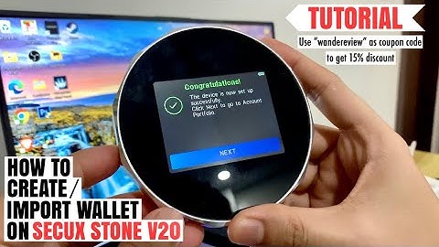 How to CREATE/ IMPORT crypto wallet on SecuX Stone V20 | Setup Tutorial