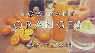 How Many Oranges does it Take?