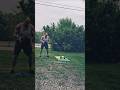outdoor workout with dad 💪 caught in the rain #love #dog #happy #soberlife