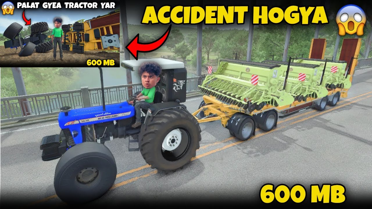ACCIDENT HO GYA SUPER SEEDER DELIVERY  KA ! FS25