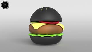 Burger v1 004 3D Model Showcase