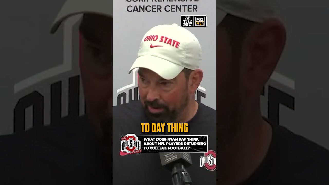 Ryan Day shares his perspective on NFL players returning to college football #CFB